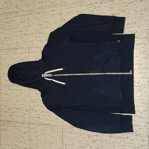 Levi's Jeans Full Zip Dark Blue Sweater